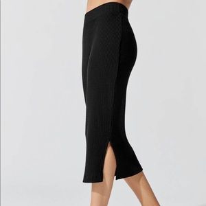 Carbon38 ribbed skirt